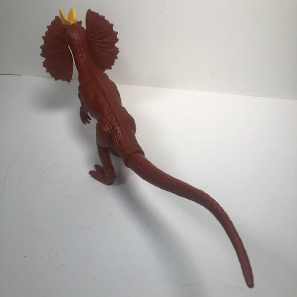 Jurassic World Mattel 14" Basic Dilophosaurus Orange - Rare - Dinosaur Figure - Picture 4 of 9